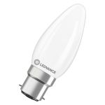 Ledvance Classic LED B22 Candle Frosted 3.4W 470lm - 827 Extra Warm White | Replaces 40W