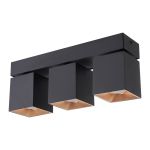 D'Lite Ceiling Light Kubo Aluminium Black | IP20 - Suitable for 3x GU10 