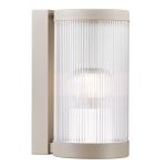 Nordlux Coupar Wall Light Aluminium Sanded | IP54 - Suitable for E27