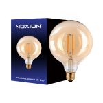 Noxion Lucent LED E27 Globe Filament Amber 125mm 7.2W 630lm - 822 Extra Warm White | Replaces 60W