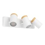 Eglo Ceiling Light Consuma White, Brown | Suitable for 3x GU10