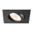 SLV New Tria 68 Spot Aluminium Black Square 8.3W 705lm 60D - 927 Extra Warm White | Cutout 68mm - Best Colour Rendering - Dimmable 