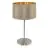Eglo Table Lamp Maserlo Steel Satin Nickel | Suitable for 1x E27