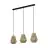 Eglo Pendant Alderney Steel Black | IP20 - Suitable for 3x E27 