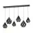 Eglo Pendant Carlton 1 Steel Black Copper | IP20 - Suitable for 6x E27 