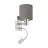 Eglo Wall Light Pasteri Steel Satin Nickel 40 | IP20 - Incl. Spot and Excl. 1x E27