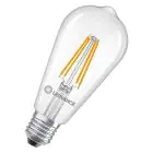 Ledvance Classic LED Edison E27 Pear Filament Clear 3.8W 806lm - 827 Extra Warm White | Replaces 60W