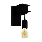 Eglo Wall Light Townshend 6 Steel Black | IP20 - Suitable for 1x E27 
