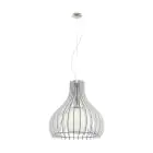 Eglo Pendant Tindori Steel Satin Nickel | IP20 - Suitable for 1x E27 