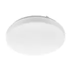 Eglo Wall and Ceiling Light Frania Steel White 10W 1100lm - 830 Warm White | IP20 